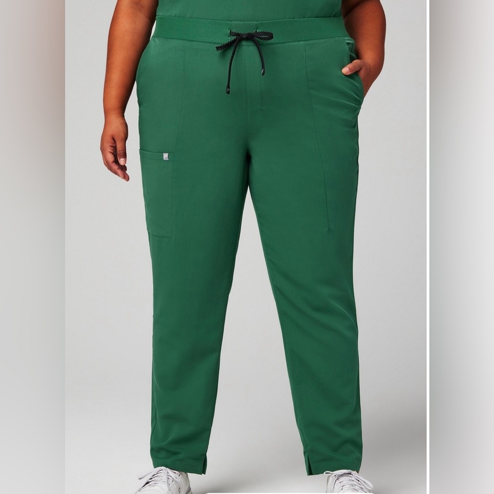 Fabletics Emerald Green Jogger Pants with Black Drawstring